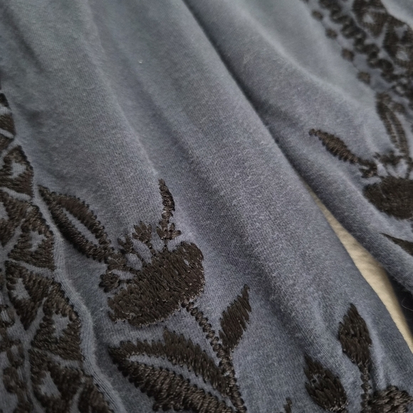 Johnny Was Magdalene Blue Embroidered Legging - Picture 8 of 12